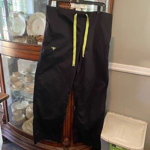 med couture black and green pants medium